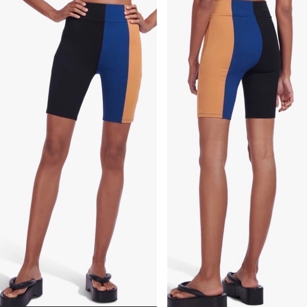 Staud Colorblock Cruise Biker Shorts XS